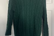 H&amp;M green cable knit jumper size XS
