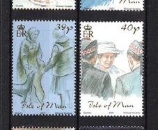 2001 Isle of Man Queen's Golden Jubilee The Daily Life of The Queen An Artist Diary Commemorative Stamps Mint Never Hinged (MNH)