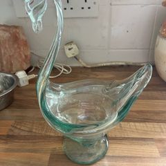 glass swan