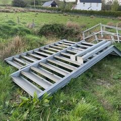 Steel galvanized stairs