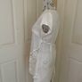 Vintage St -Martins White Linen and Crochet Sleeveless Tunic -Size S Image 3