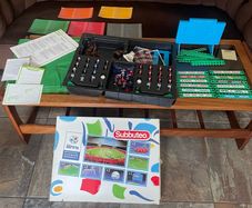 Subbuteo Euro 96 Special Edition boxed set Complete Blue Scoreboard