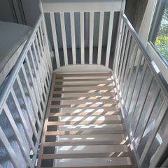 Premium Italian Baby Cot by Picci .Excellent Condition With Storage Drawer & Mattress