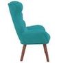 Relaxing Chair Turquoise 69 x 74 x 93 cm Velvet Image 5