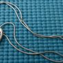 Vintage Sterling Silver 926 Triangle Pendant Necklace on Snake Chain 8,3g Image 6