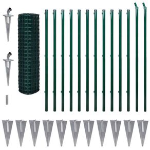 Euro Fence Steel 25x1.5 m Green