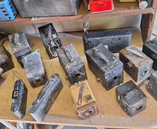 Collection of old cameras