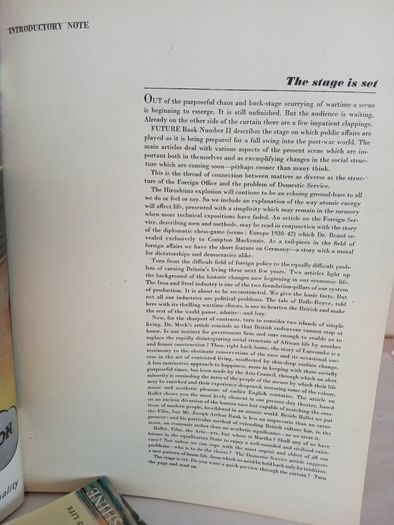 Future Books: Industry, Government, Science, Arts, Volume II The Stage is Set Edited by Marjorie Bruce Milne (GT470)