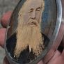 Victorian Sterling Siver Pastel Pendant (Johannes Brahms) Image 4