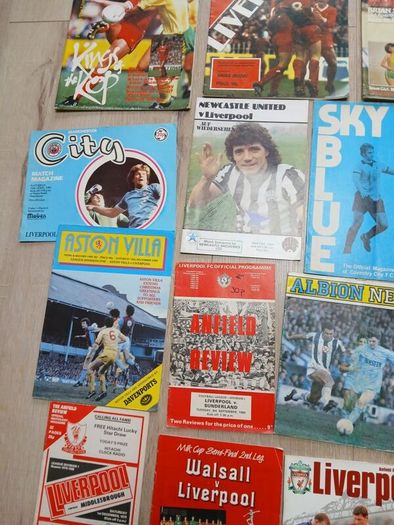 football program lot all Liverpool fc related