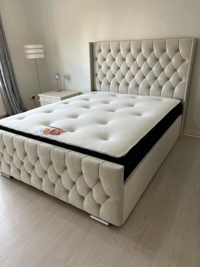 New Double & King Size Bed Frames + Mattress Optional