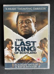 The last King of Scotland. DVD Movie. Staring  Forest Whitaker, Nicholas Garrigan & Kerry Washington. New and Sealed.