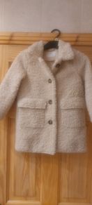 Girls Cream winter jacket
