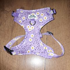 Brand NEW Pet Collection Purple Daisy Dog Harness Size S