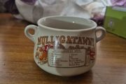 Vintage 1970s Recepie Soup Bowl. Mulligatawny.