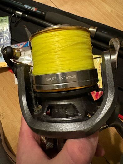 fishing rod and feel daiwa silstar mackrell sea rod pollock pier rock beach feathers weights