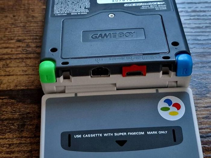 Game Boy Advance SP IPS USB C Super Famicom Edition
