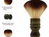 Neck Duster Hairdresser / Barber Face Duster Nail Dust Brush Soft Neck Brush - Brown