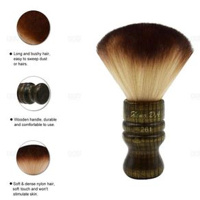 Neck Duster Hairdresser / Barber Face Duster Nail Dust Brush Soft Neck Brush - Brown