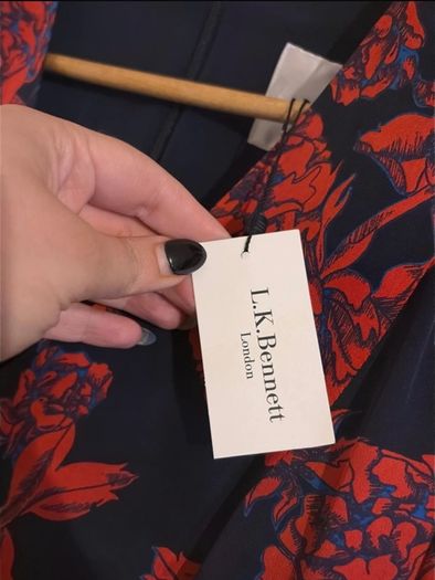 LK Bennett Floral Midi Dress Brand New UK 16 RRP 445
