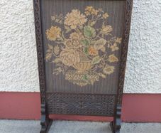 wooden fire screen