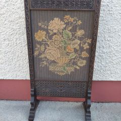 wooden fire screen