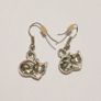 Cat Drop Wire Fish Hook Earrings Image 2