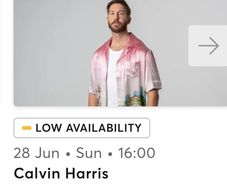 One Calvin Harris ticket for sale