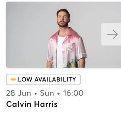 One Calvin Harris ticket for sale