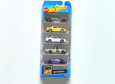 Hot Wheels 5 pack Nightburnerz, new.