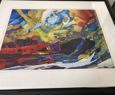 Original Multicoloured Abstract Seascape