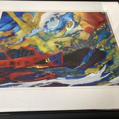 Original Multicoloured Abstract Seascape