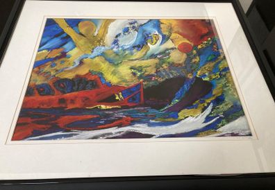 Original Multicoloured Abstract Seascape