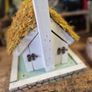 Thatched cottage bird house Image 4