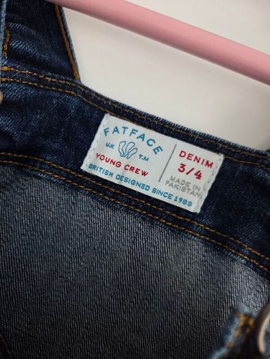 3-4years, Fatface Denim Pinafore - Like New