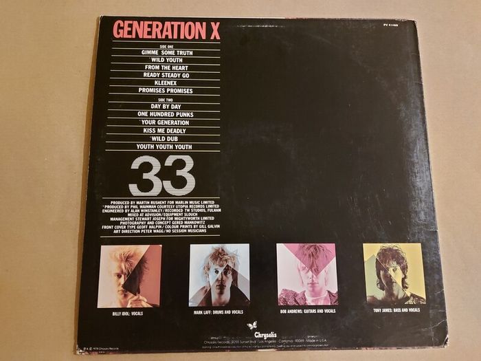Generation X ( Billy Idol) - Vinyl Records + Hundreds More