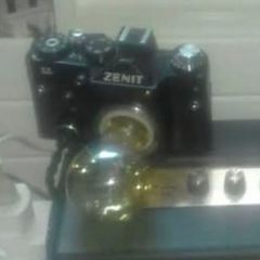 Old Zenit Camera Lamp