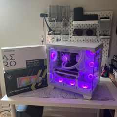White RTX 5060 Gaming PC | i7-11700F | 32GB RAM | 1TB SSD | Liquid Cooled