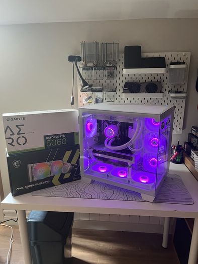 White RTX 5060 Gaming PC | i7-11700F | 32GB RAM | 1TB SSD | Liquid Cooled
