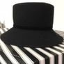 Black Felt Ladies Hat with velvet band Image 5