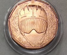 Austria 5 Euro Copper Uncirculated Coin 2024 - World Champion - Christmas