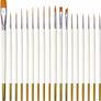 18 Pcs Detail Fine Miniature Paint Brushes Mini Tiny Micro Paintbrush Painting Kit Set Comes With Red Paintbrush Holder Image 2