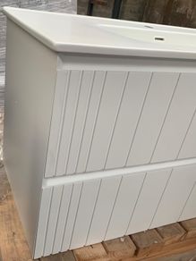 Wall mounted vanity plus sink