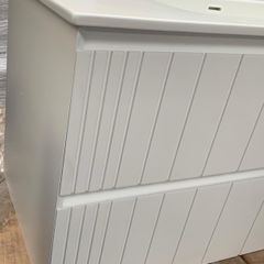 Wall mounted vanity plus sink