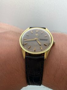 Rare Favre-leuba Harpoon || 36000Vph Gold Plated