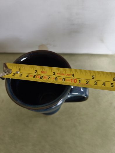 One Medium Blue Mug  Louis Mulcahy Pottery