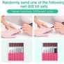 Electric Nail Files,Professional Electric Nail Drill 30000 RPM Efile Buffer Manicure Grinder Tool for Acrylic Gel Nails with Nail Drill Bits Set and Sanding Bands (Pink) Image 2