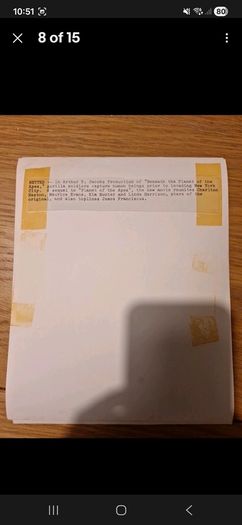 1970 Beneath The Planet Of The Apes Press Kit Material