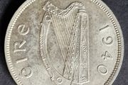 Ireland 1940 half crown silver coin