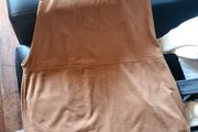 Women's Taupe Faux Suede Pinafore Dress  Sleeveless
